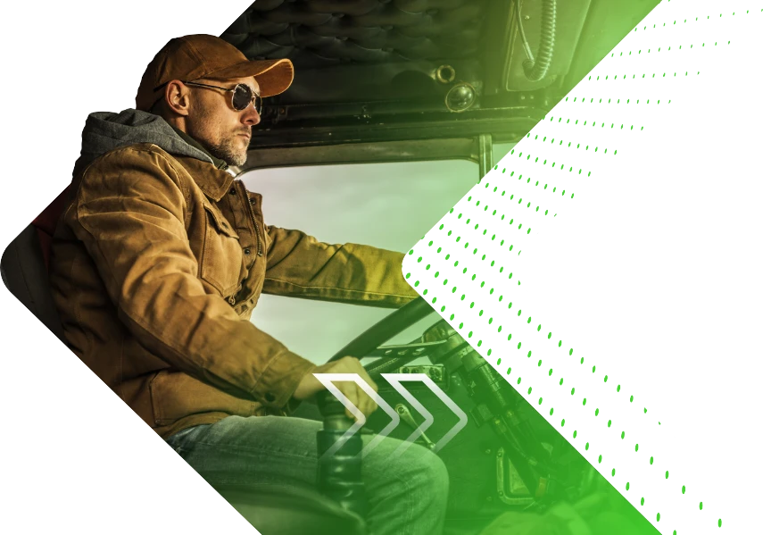 man driving semi truck