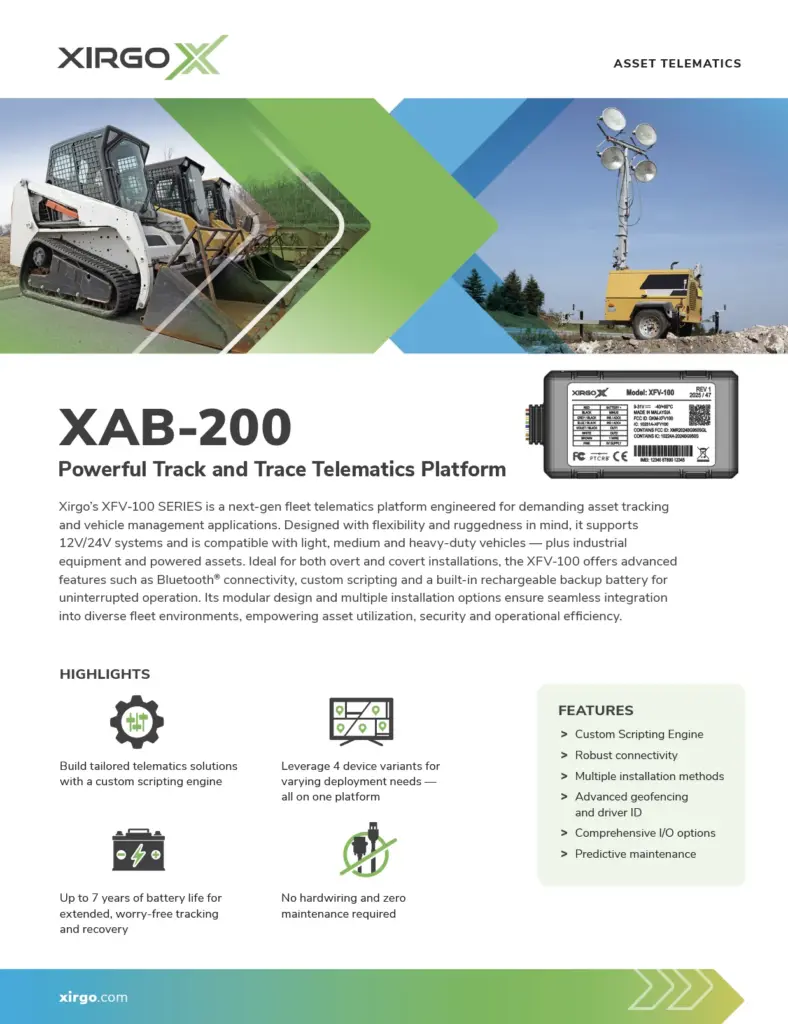 XAB-200 Spec Sheet